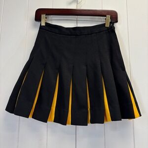 Vintage Kandael Knitting Mills Inc Womens Pleated Cheerleading Skirt Size S Goth
